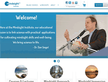 Tablet Screenshot of mindsightinstitute.com